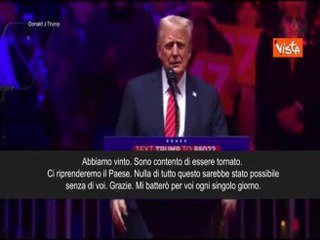 Trump al comizio pre insediamento: "Abbiamo vinto, riprendiamo il Paese"