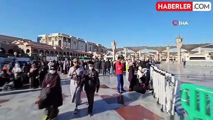 Mescid-i Nebevi'ye Ziyaretçi Akını