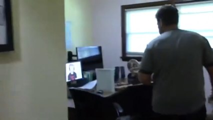 Psycho Father Smashes Xbox 360