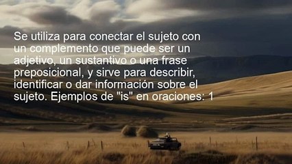 _El uso esencial de 'is'_