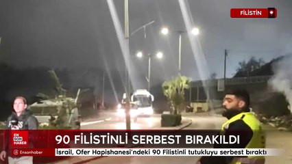 İsrail, 90 Filistinli tutukluyu serbest bıraktı