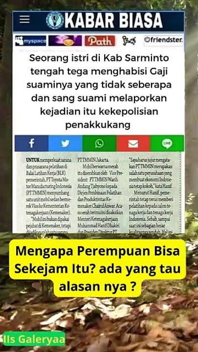 Bener juga sih apakah sang istri akan lolos jeratan hukum