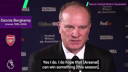 'They've been close' - Bergkamp hoping Arsenal can win trophy this season