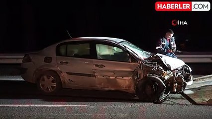 Kontrolden Çıkan Otomobil Otobüsle Çarpıştı: 1 Yaralı