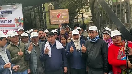 उत्तर पूर्व दिल्ली के जिला निर्वाचन अधिकारी ने वोटर जागरूकता के लिए पदयात्रा के साथ गाना भी लॉन्च किया