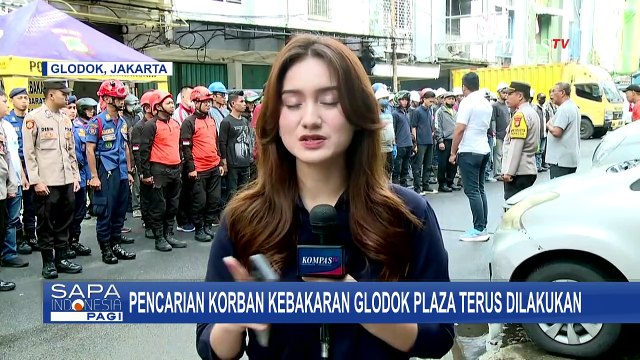 Update Pencarian Korban dan Proses Olah TKP Insiden Kebakaran Glodok Plaza