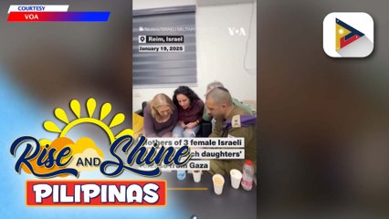 Tatlong hostage ng Hamas, nakauwi na sa kanilang pamilya
