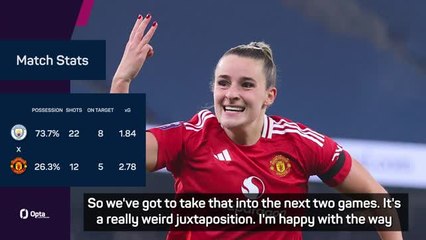 Skinner enjoys United's WSL derby win - but wants more