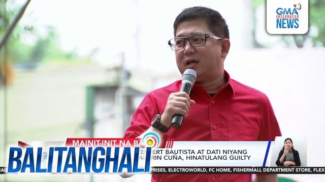 Dating Q.C. Mayor Herbert Bautista at dati niyang City Administrator Aldrin Cuña, hinatulang guilty sa kasong graft | Balitanghali