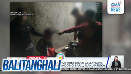 Lalaking nangholdap, arestado; Cellphone, wallet, at 'di lisensyadong baril, nakumpiska | Balitanghali