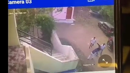 Live cctv - रेत कारोबारी के बीच हुआ विवाद चली गोली घटना का सीसीटीवी फुटेज आया सामने