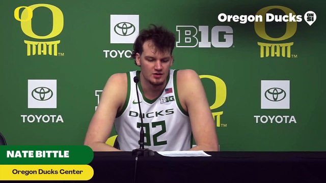 Center Nate Bittle Talks Oregon Ducks' Loss to Purdue: "It Was a Tough Game"