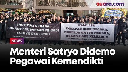 Disebut Kerap Arogan dan Suka Tampar, Menteri Satryo Didemo Pegawai Kemendikti Saintek