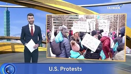 Protesters March Against Trump Days Before Inauguration