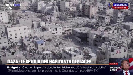 Des centaines de milliers de Palestiniens déplacés font leur retour dans des champs de ruines
