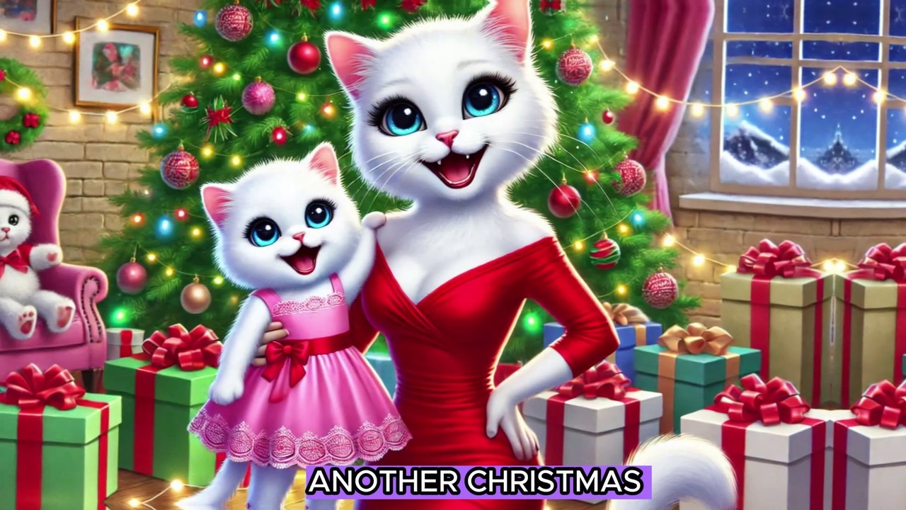 🐱Kitten’s Christmas Nightmare with Monster Santa🔥 #cat #ai #catlover #catvideos #cutecat #aicat