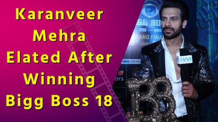 Bigg Boss 18 Winner Karanveer Mehra Shares His Joyous Reaction