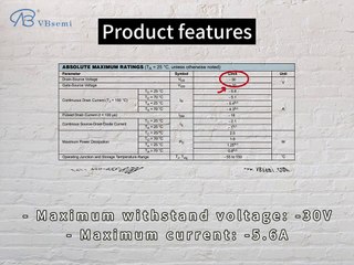 2309GEN-HF-VB is a SOT23 package P-Channel field effect MOS tube