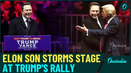 Trump Victory Rally: Watch Moment When Elon Musk And 4-Year-Old Son X—Storm The Stage