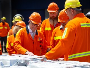 Prime Minister Anthony Albanese visits Tomago Aluminium | 20th January 2025 | Newcastle Herald