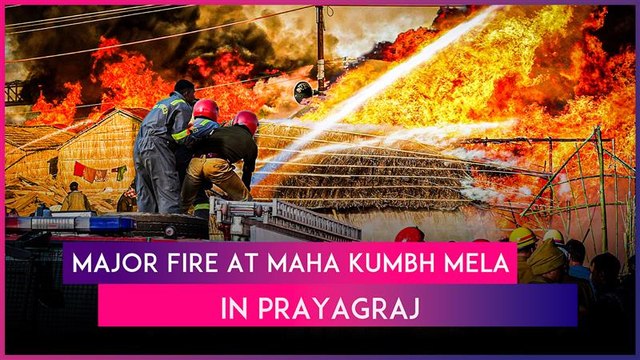 Massive Fire At Maha Kumbh Mela Destroys Several Tents, 1 Injured; PM Modi Dials CM Yogi Adityanath