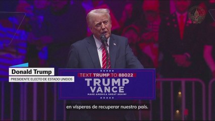 Deshacerse de lo 'woke', del Tren de Arajua y recuperar Tik Tok, entre las promesas del último mitin de Trump
