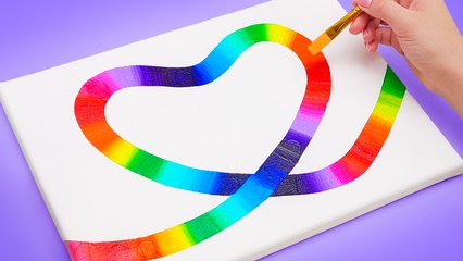 Comment dessiner facilement un paysage + un cadre en forme de cœur 🌄💖 Super astuces artistiques