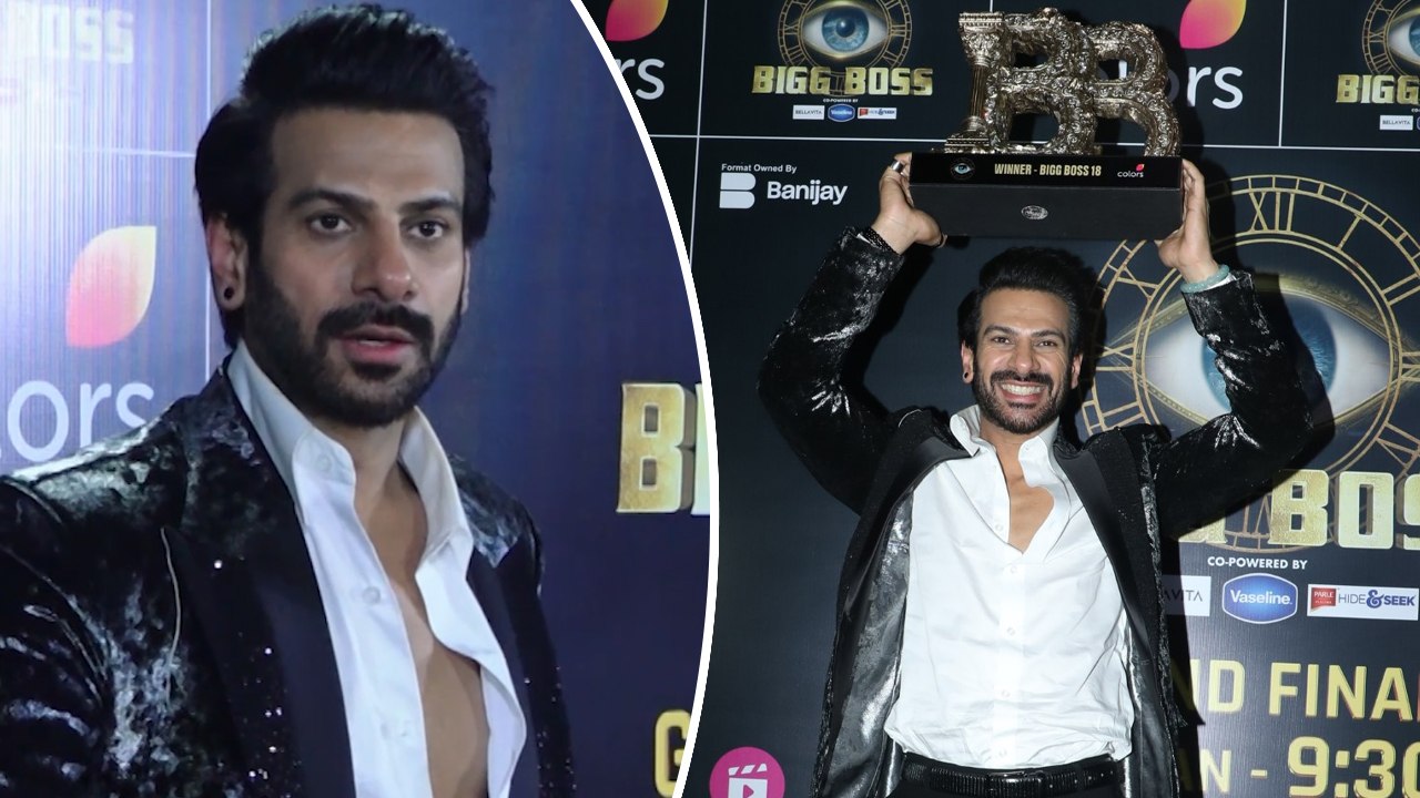 Karanveer Mehra ने Bigg Boss 18 की ट्रॉफी जीतने के बाद फैन्स व मीडिया को कहा शुक्रिया