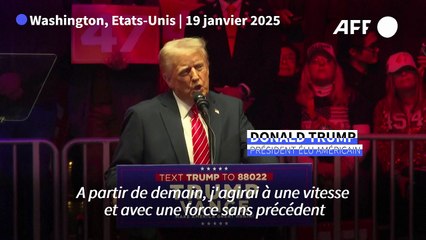 Etats-Unis: "Nous allons arrêter l'invasion de nos frontières", promet Trump