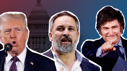 El abrazo entre Abascal y Milei en Washington