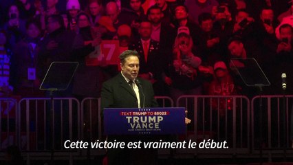 Musk, aux côtés de Trump, promet de rendre l'Amérique "forte pour des siècles"