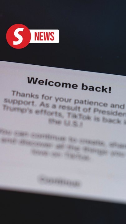 TikTok restores service in US, thanking Trump
