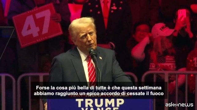 Trump: raggiunto un accordo epico per cessate il fuoco a Gaza