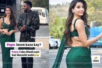 Green Saree में Nora Fatehi ने ढाया कहर