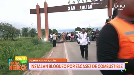 SCZ: INSTALAN BLOQUEO EN SAN JULIAN
