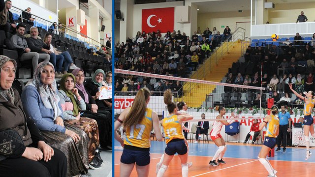 Şalvarlı, Anadolu Sultanları takımı, ilk kez tribünde voleybol maçı izledi