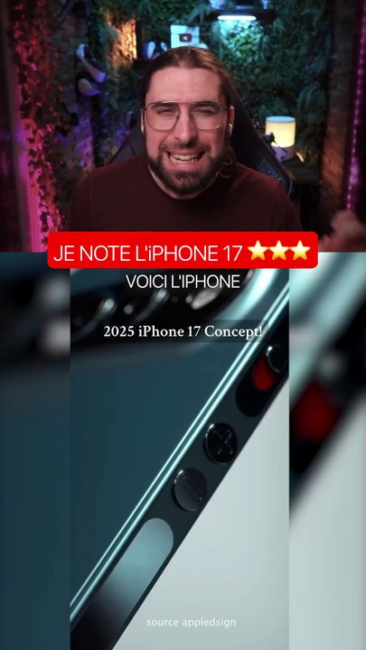 JE NOTE LE CONCEPT DE L'iPHONE 17 ⭐️⭐️⭐️⭐️⭐️