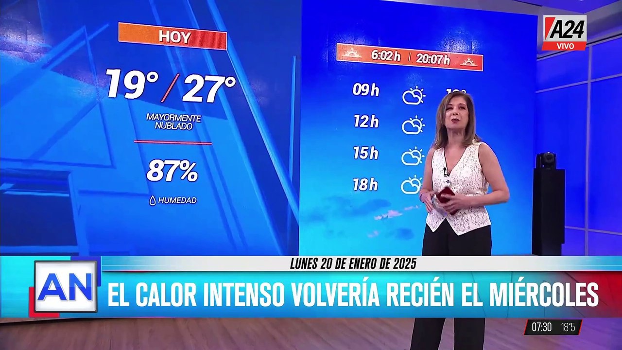 Cambio de clima en Buenos Aires y preocupación por incendios en Chile