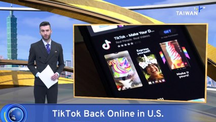 TikTok Back Online in U.S., Trump Vows to 'Save' App
