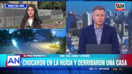 Robo y persecución terminan en choque y destrucción en La Matanza