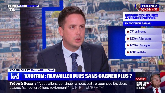 Travailler 7 heures de plus: C'est une mesure qui serait profondément injuste et inefficace , estime Yoann Gillet (RN)