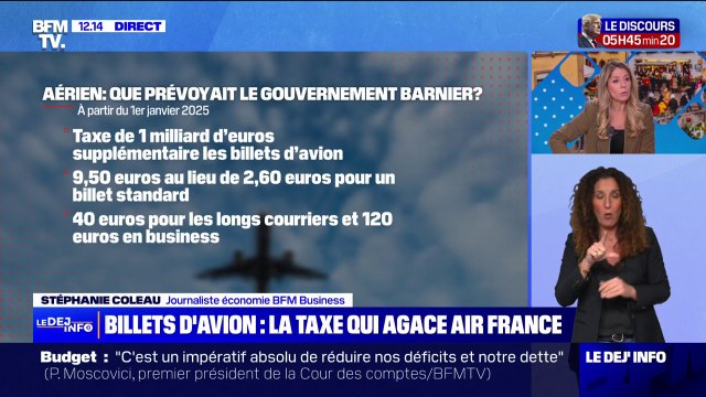 Billets d'avion: le patron d'Air France-KLM estime qu'augmenter la taxe serait irresponsable