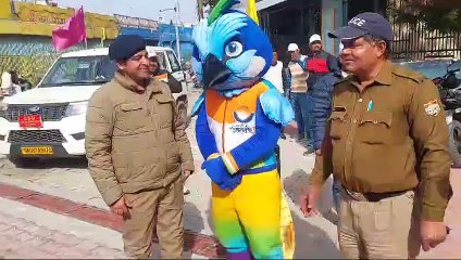 राष्ट्रीय खेल की मशाल तेजस्विनी और शुभंकर मोली पहुंची हरिद्वार