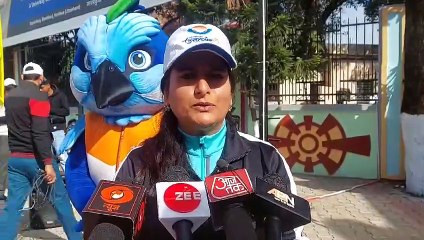 राष्ट्रीय खेल की मशाल तेजस्विनी और शुभंकर मोली पहुंची हरिद्वार