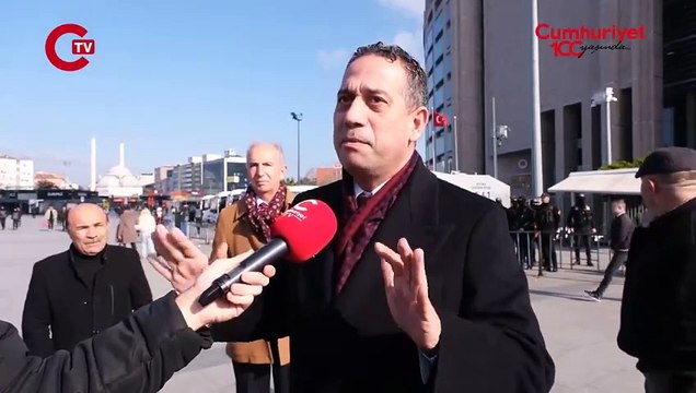 Ali Mahir Başarır röportaj verirken Emniyet kayda aldı