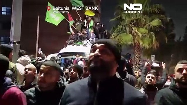 Scènes de liesse en Cisjordanie occupée lors du retour de 90 prisonniers palestiniens