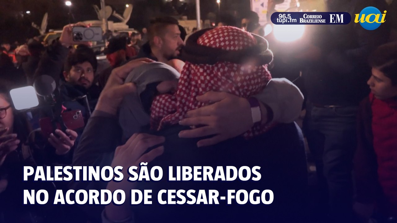 Palestinos libertados no acordo de cessar-fogo encontram familiares na Cisjordânia