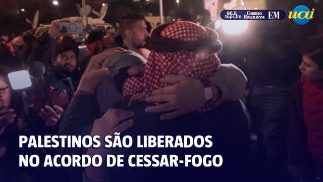 Palestinos libertados no acordo de cessar-fogo encontram familiares na Cisjordânia