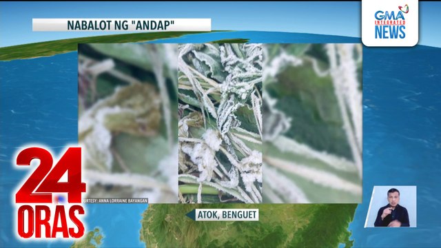12.9°C temperatura, naitala sa La Trinidad, Benguet; nakapagtala rin ng andap o frost | 24 Oras