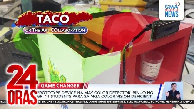 Prototype device na may color detector, binuo ng gr. 11 students para sa mga color-vision deficient | 24 Oras